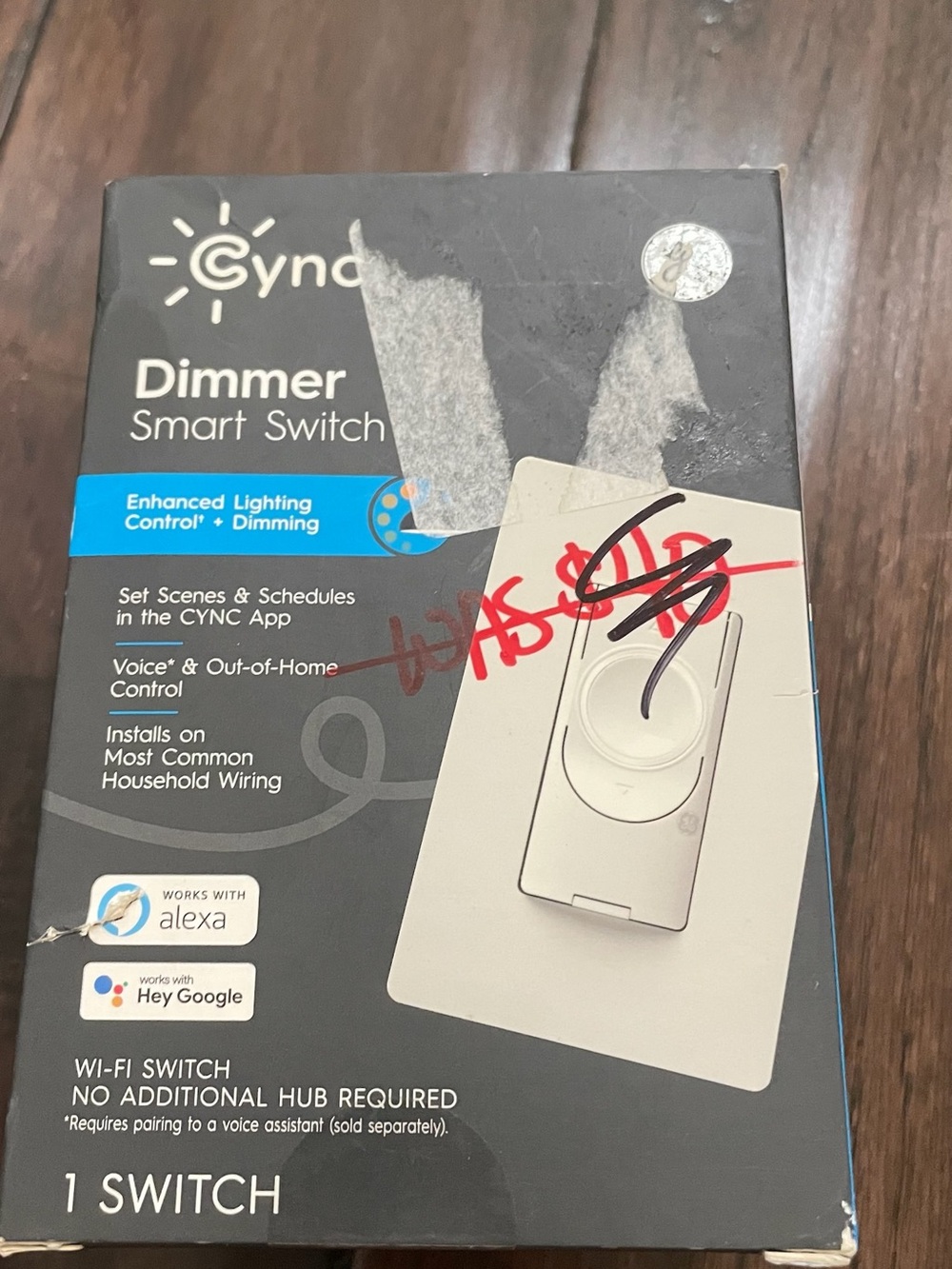 Cync White Dimmer Smart Switch - Wi‑Fi Enabled